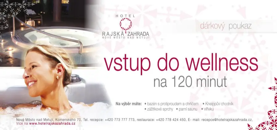 Vstup 1 osoba / 120 min. - HOTELOVÉ Wellness centrum