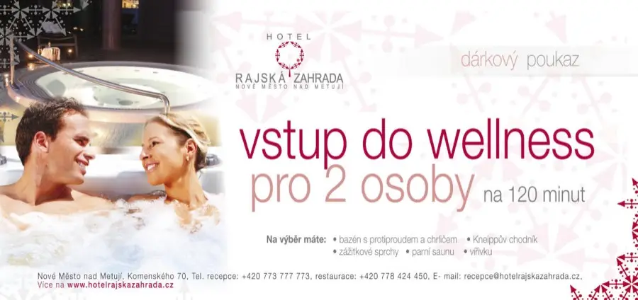 Entry for 2 people / 120 min — HOTEL wellness centre