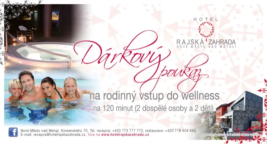 RODINNÝ VSTUP 120 min. - HOTELOVÉ Wellness centrum