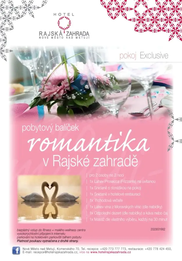 Romantik im Rajská zahrada — Zimmer EXCLUSIVE
