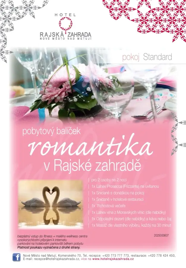 Romantik im Rajská zahrada — Zimmer STANDARD