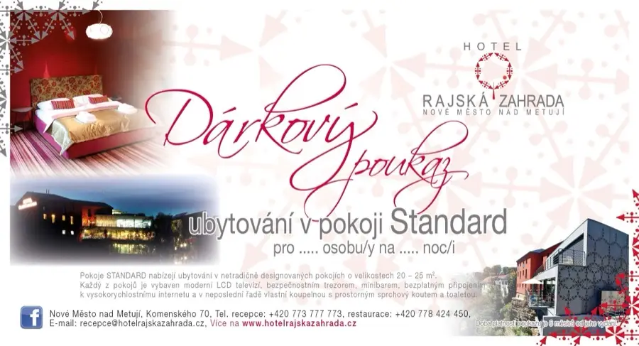 Ubytování v pokoji STANDARD pro 2 osoby na 1 noc